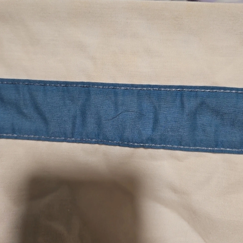 Vintage Cream & White 1990s Kitchen Valance With Village Scene - Picture 8 of 10